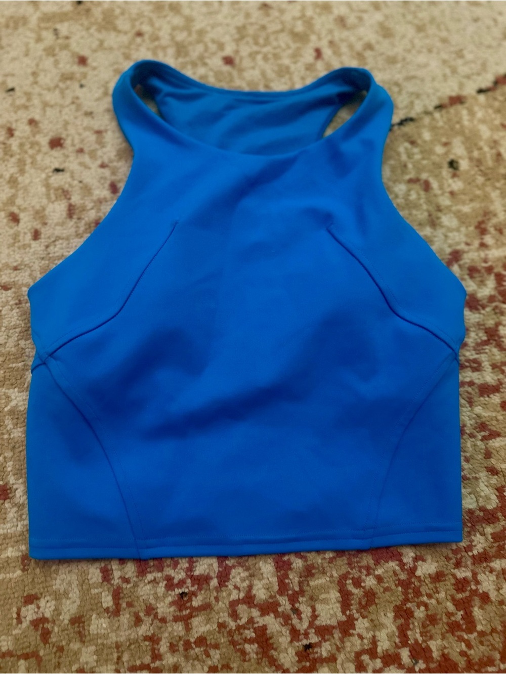 lululemon athletica Blue High-Neck Sports Bra size 2